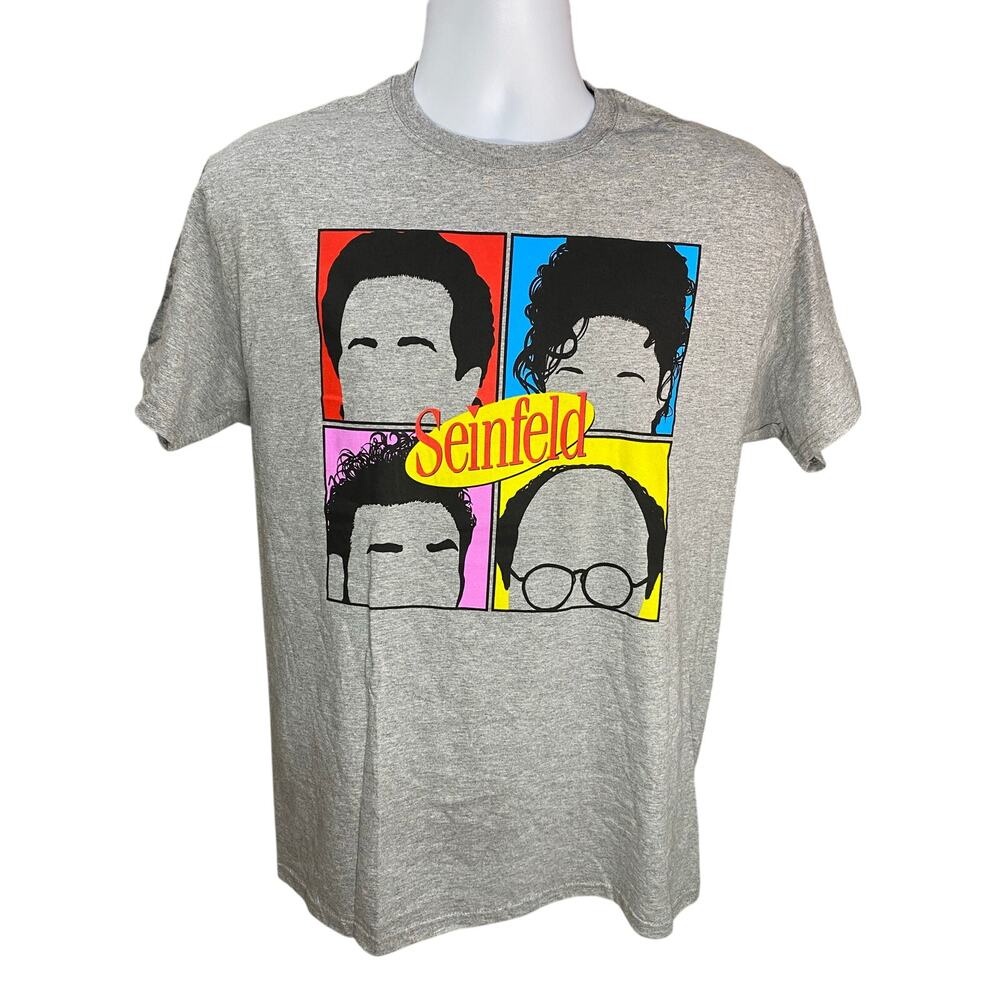 SEINFELD Ripple Junction Gray Graphic Print T-Shirt Mens Medium
